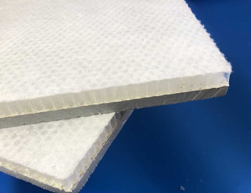 plastic honeycomb core of flooring underlay-729